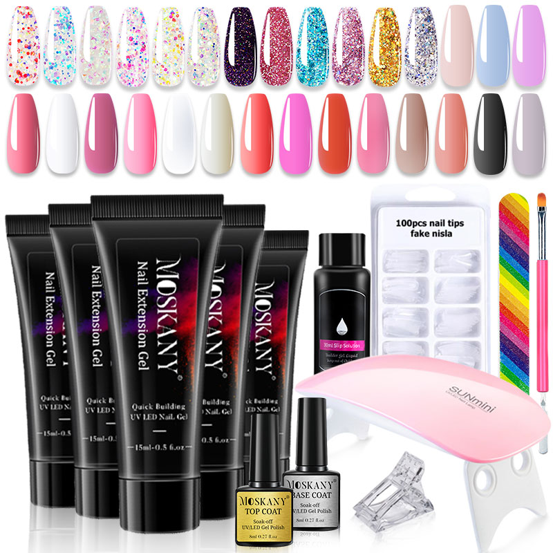 Nail Art Ombre - Полный набор полигель для ногтей со