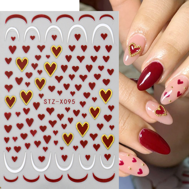 2 шт., мини-наклейки для дизай – обзор и цена Nail Art Valentines Day