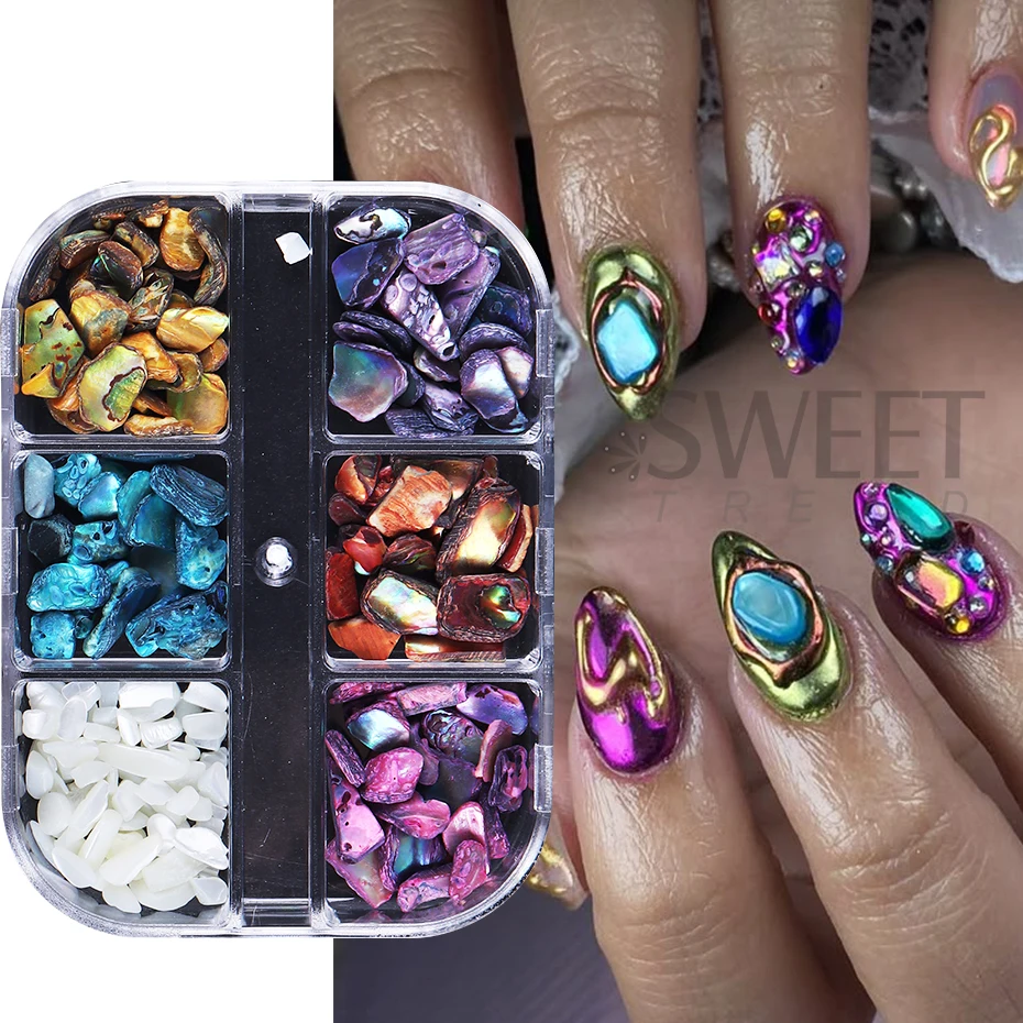 Набор из 6 контейнеров: 3D-дек – обзор и цена Nail Art Valentines Day