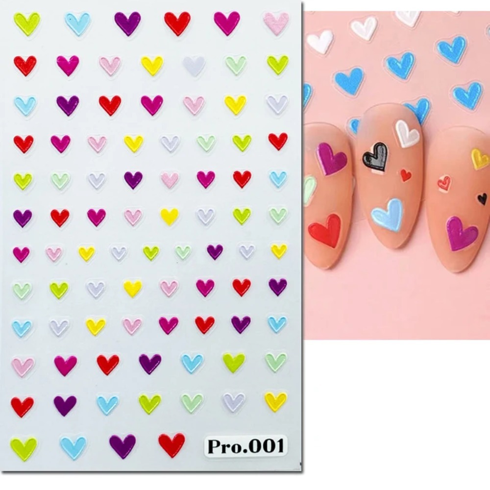 5D-наклейки для дизайна ногтей – обзор и цена Nail Art Valentines Day