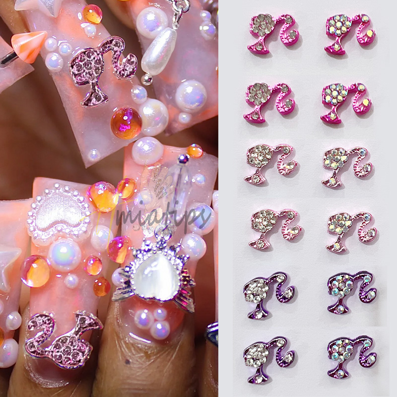 10 шт., роскошные блестящие по – обзор и цена Nail Art Valentines Day
