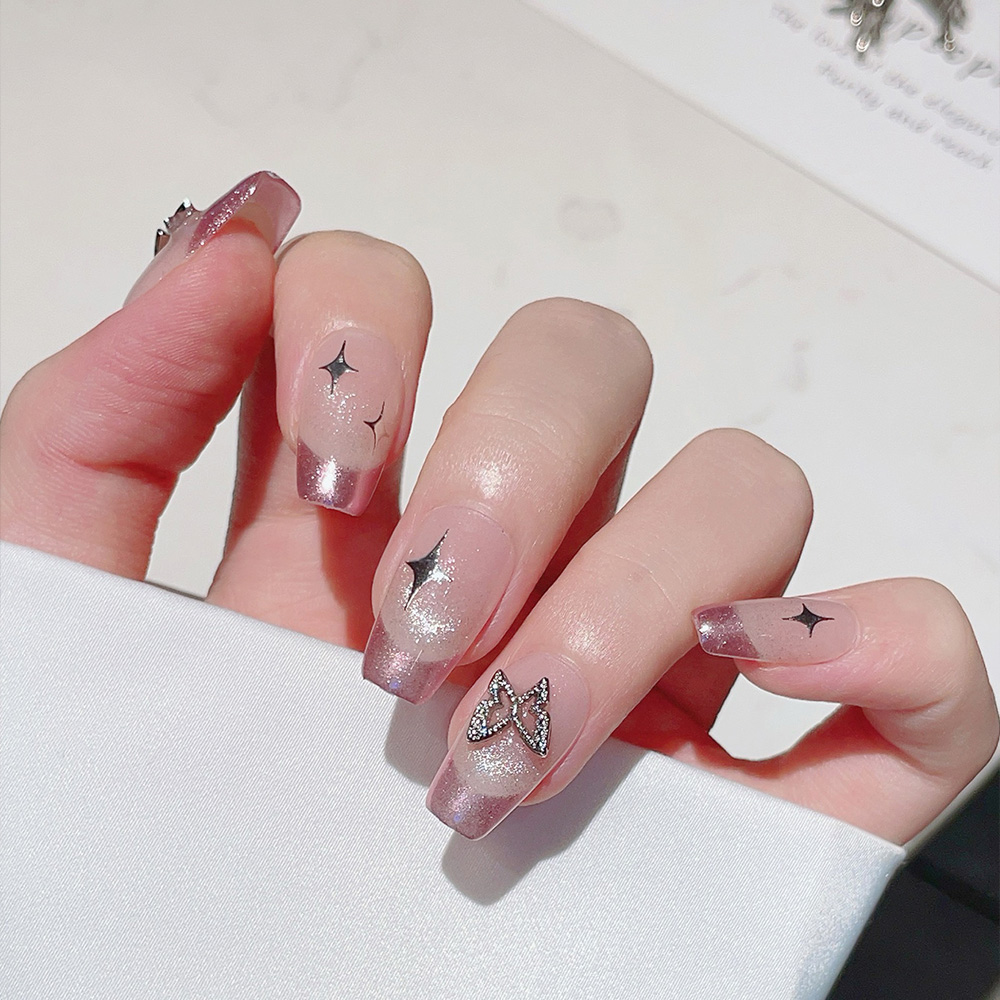 Набор из 10 коротких трапециев – обзор и цена Nail Art Pink