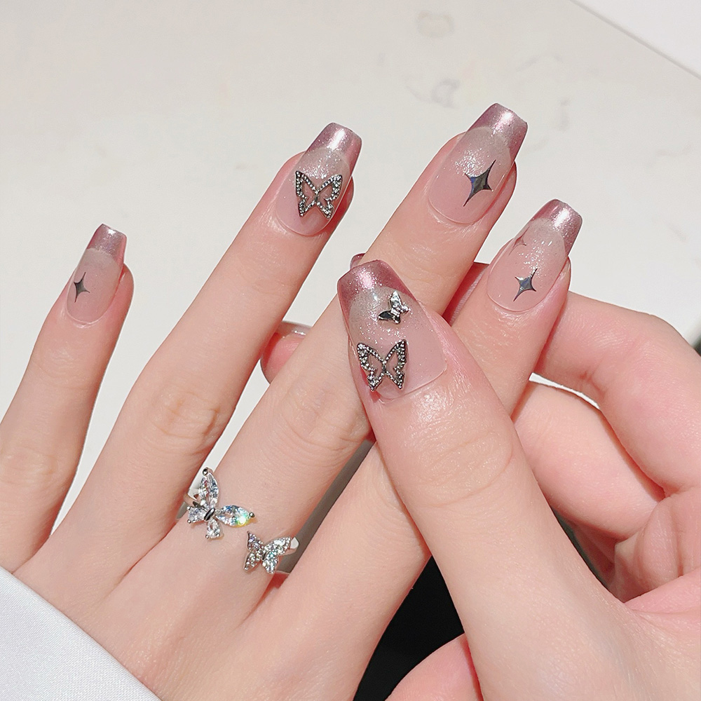 Набор из 10 коротких трапециев – обзор и цена Nail Art Pink