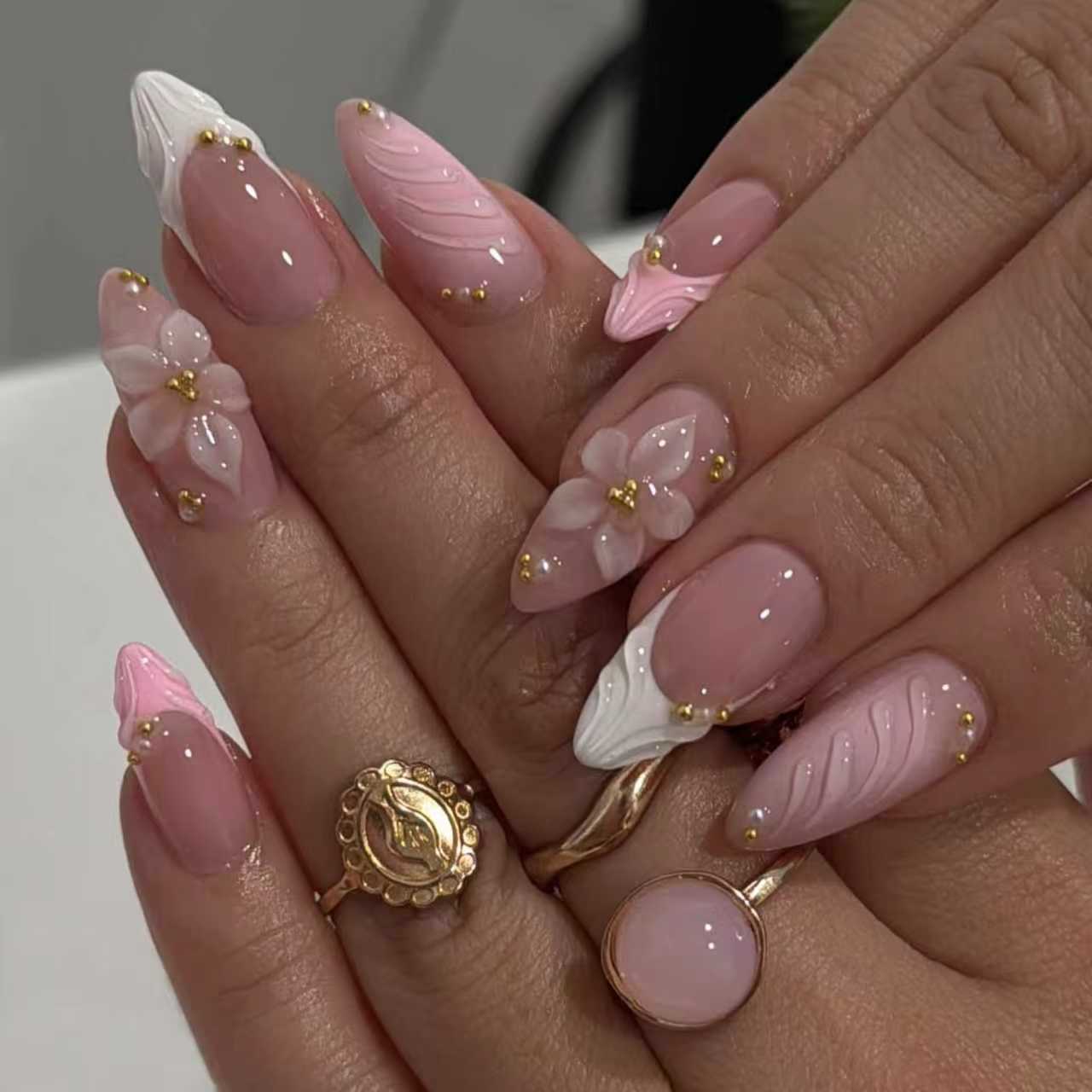 24 шт. розовых накладных ногте – обзор и цена Nail Art Press On