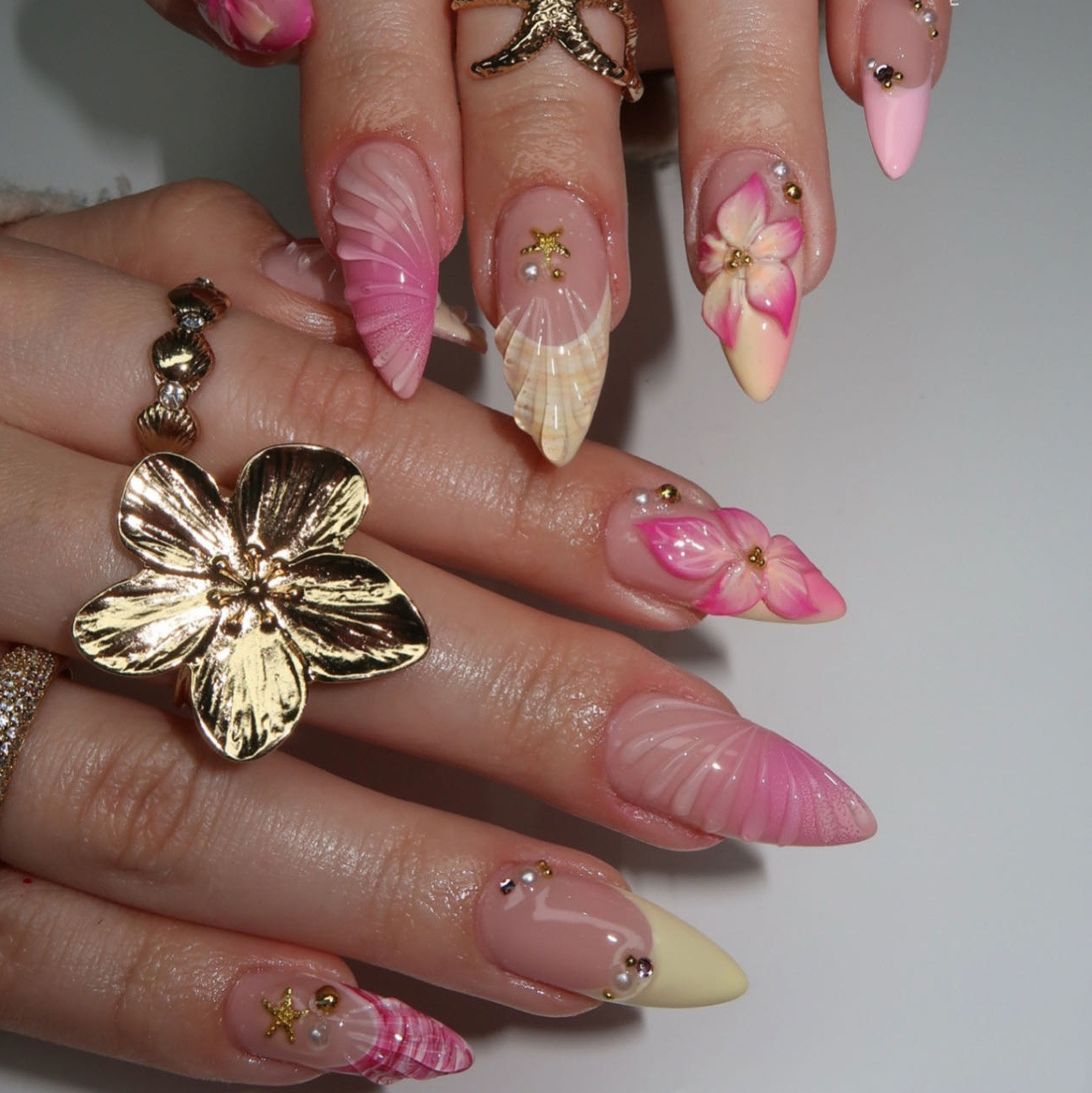 24 шт. розовых накладных ногте – обзор и цена Nail Art Press On