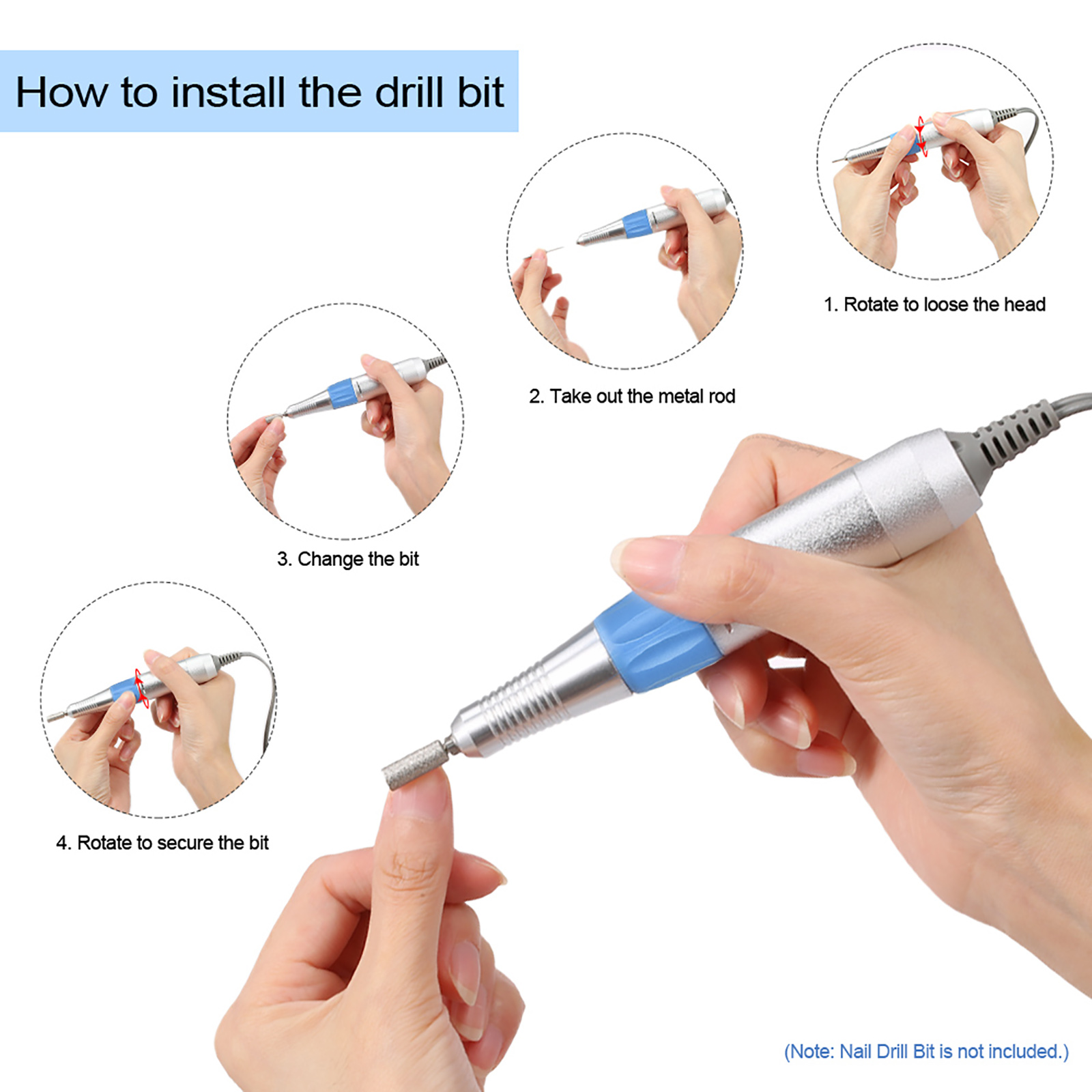 Электрическая дрель-фрезер Bes – обзор и цена Nail Drill Machine