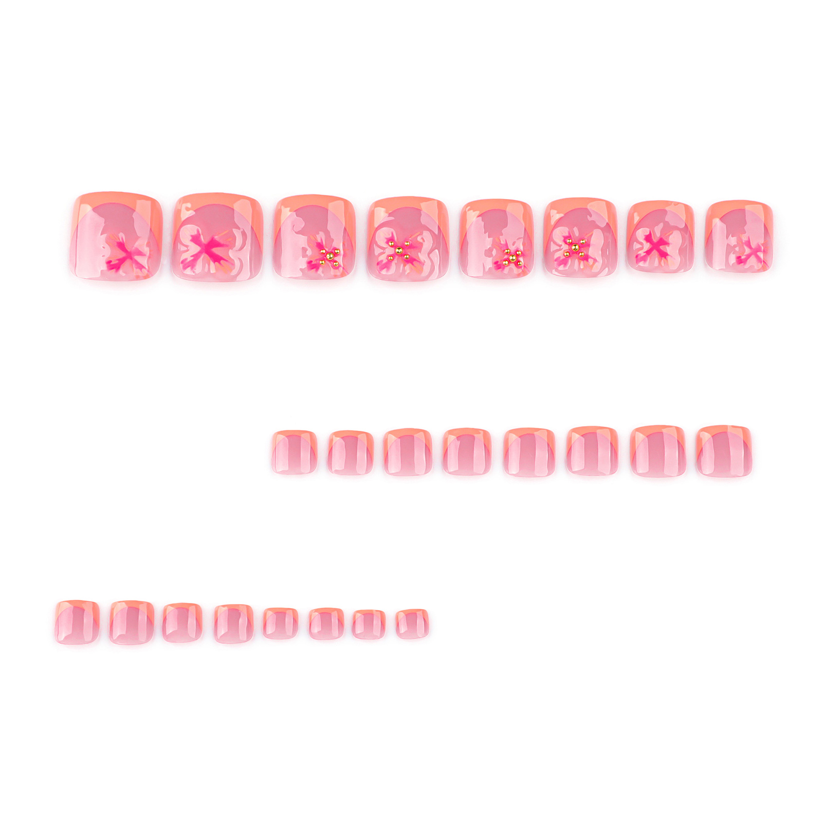 24 шт., очаровательный цветочн – обзор и цена Nail Art Press On