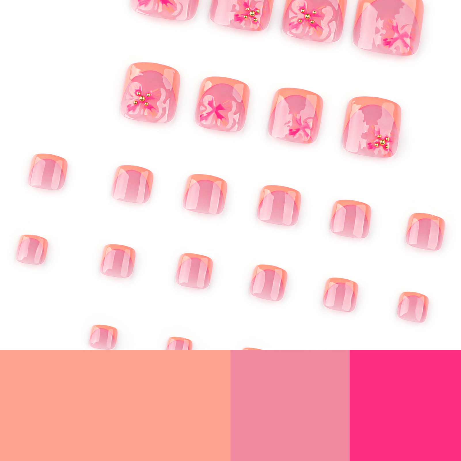 24 шт., очаровательный цветочн – обзор и цена Nail Art Press On