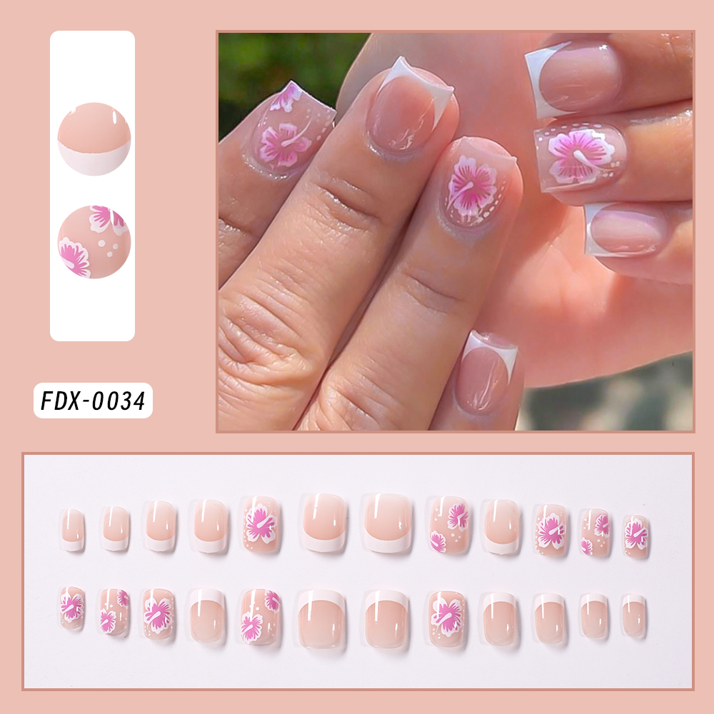 24 шт., накладные ногти с фран – обзор и цена Nail Art Press On