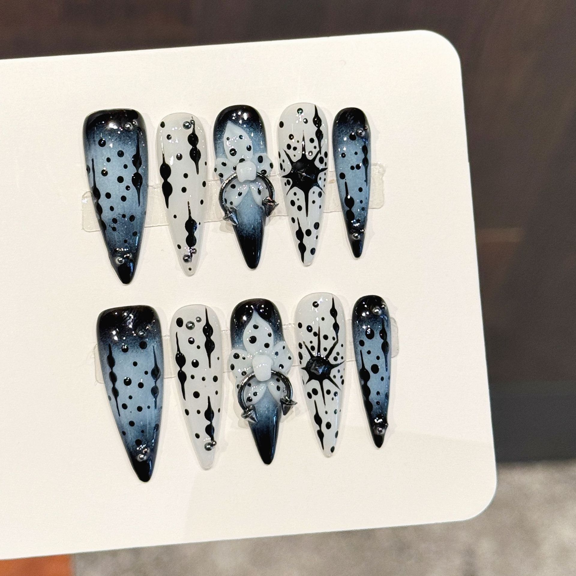10 шт., градиентные чернила, с – обзор и цена Nail Art Press On